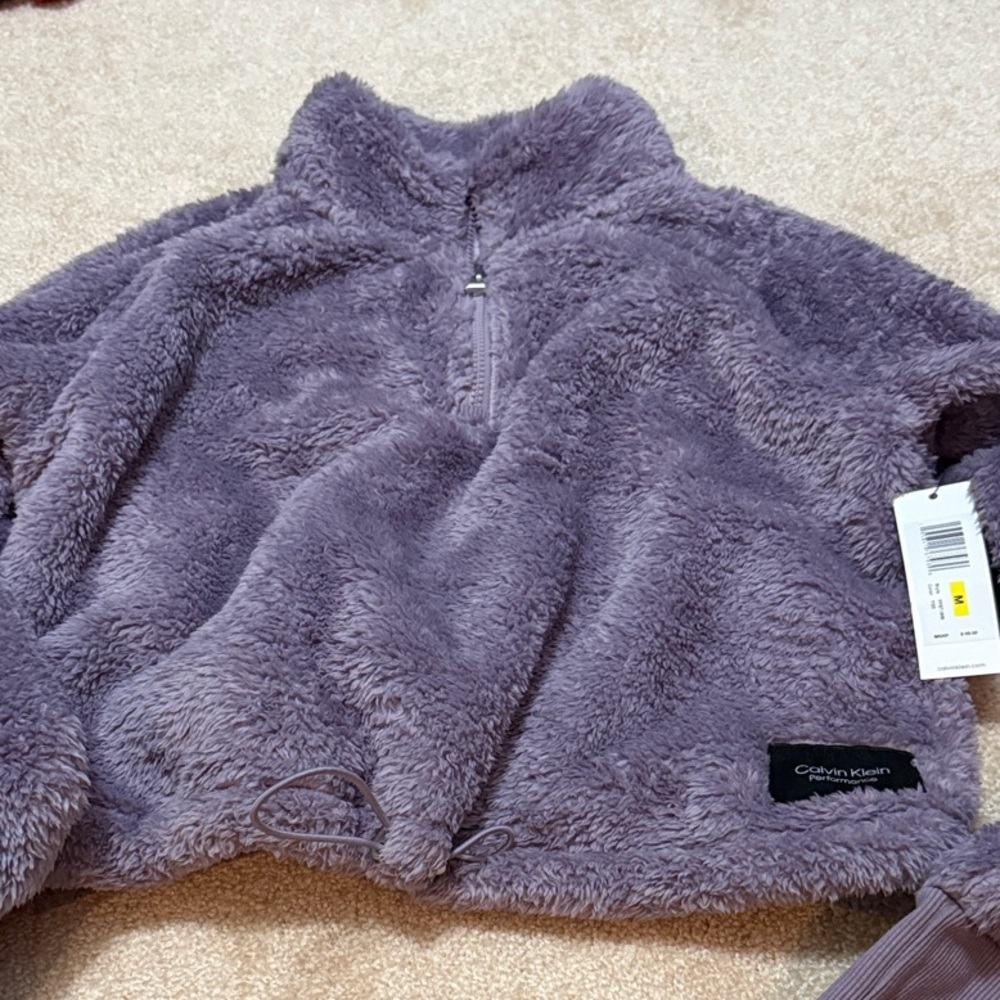 Calvin Klein Lavender Fleece Top